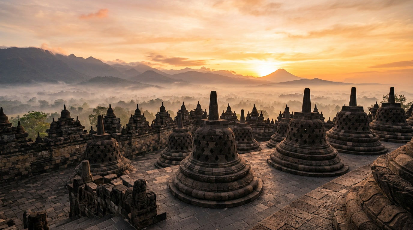 candi borobudur, sejarah borobudur, wisata sejarah indonesia, situs warisan dunia, jawa tengah