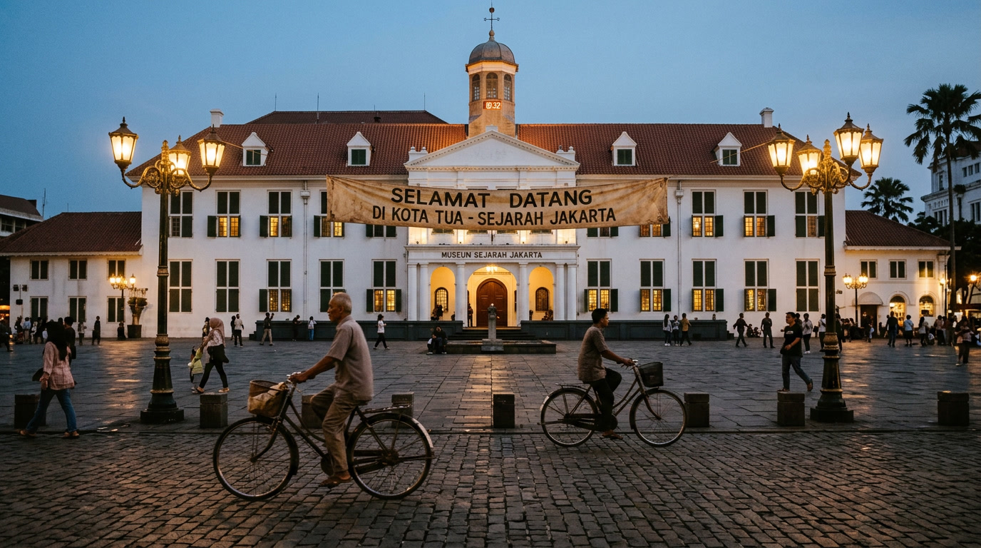 kota tua jakarta, wisata sejarah jakarta, bangunan kolonial, wisata kota indonesia, jakarta pusat