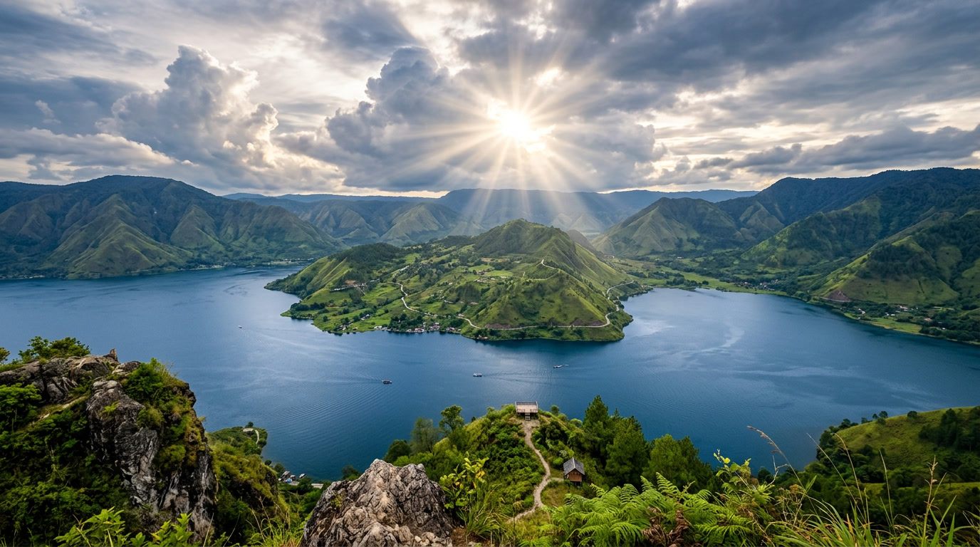 danau toba, wisata sumatera utara, danau vulkanik terbesar, destinasi super prioritas, wisata alam indonesia
